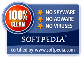 100% Clean by Softpedia.com 