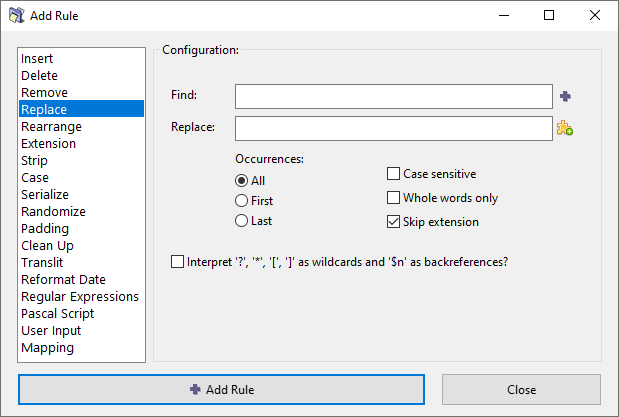 ReNamer Replace rule.png