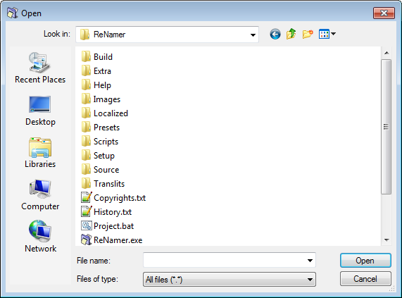 ReNamer Open Dialog.png